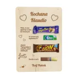 Prezent na Walentynki wyjątkowa Tabliczka na Batony